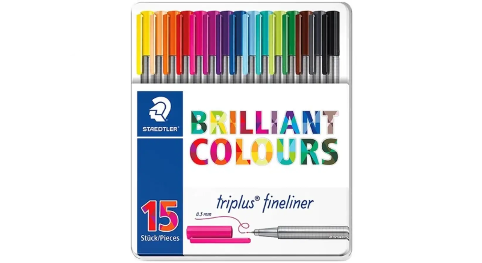 روان نویس 15 رنگ استدلر مدل Triplus Fineliner Brilliant Colours